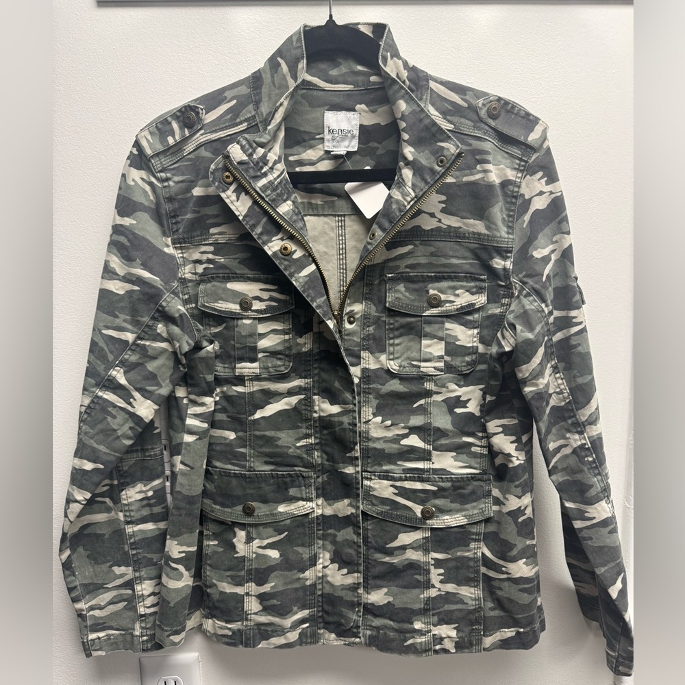 Kensie Jeans army style Jacket Large